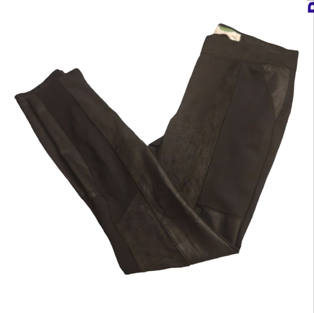 Anthropologie Patchwork Black Pants - image 1